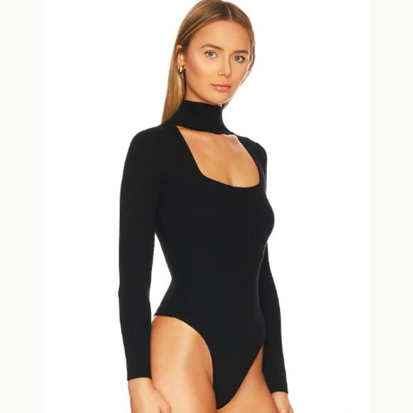 All the Ways Kayleigh Square Neck Bodysuit in Black NWOT Size Small - Picture 4 of 7